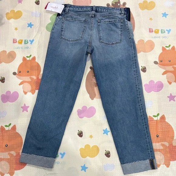 Isabel Maternity by Ingrid & Isabel Mid Blue Boyfriend Maternity Jeans - Picture 7 of 7